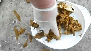 Chubby hot fat ass lady poops