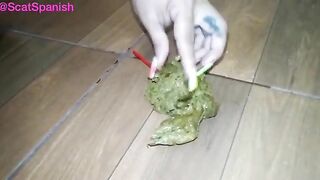 Smooth poop on the floor