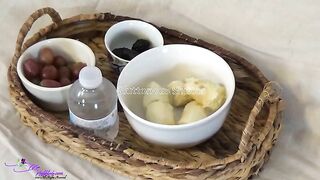 Stunning hot brunette poops in her panty