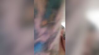 Blonde mature lady pooping