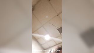 Shy milf toilet poop