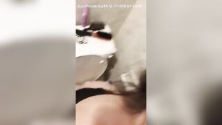 MILF in lingerie pooping