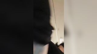 Closeup of pooping asshole