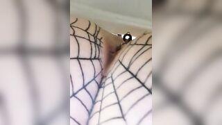 Closeup of pooping asshole