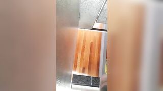 Thick booty wife pooping