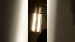 Lubing her ass before pooping