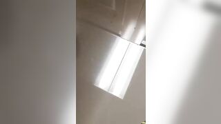 Sweet mature lady pooping show