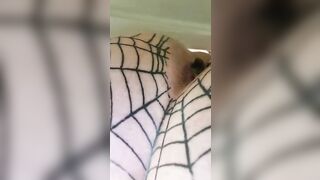 Sweet mature lady pooping show