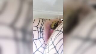 MILF pooping and teasing solo fun