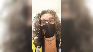 Lady in glasses poop teasing show