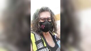 Stunning hot mature lady pooping