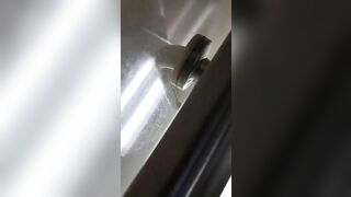 Mature lady pooping show