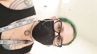 Mature wife poops at home