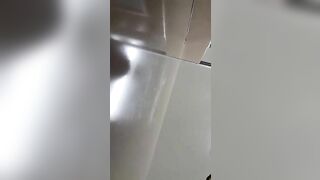 Masked sexy amateur milf pooping