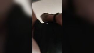 Amateur mature lady poops hard