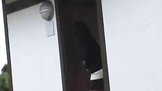 Cute Asian girl poops in her panty