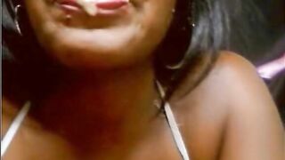 Round butt ebony milf shit eating