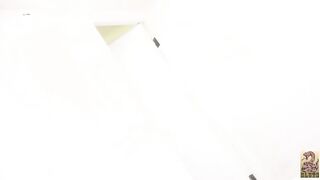 Cute hairy lady pooping heavily