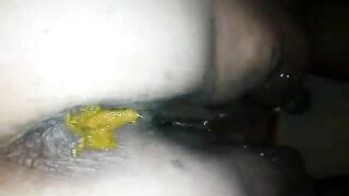 SSBBW friend shits on my cock