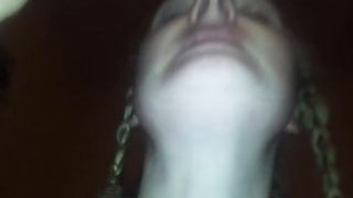 Licking his dirty ass