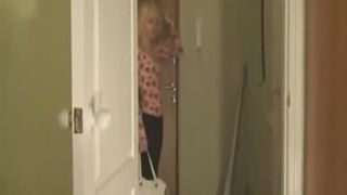 Young blonde playing with her shit