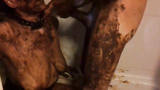 Cum on her shitty tits