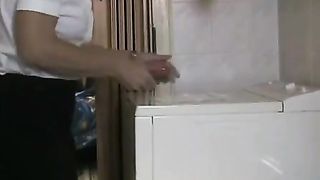 Granny shitting her panties