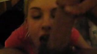 Sucking a shitty cock