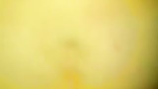 Yellow poop from her ass