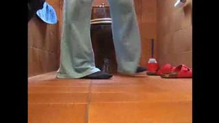 Big one on her hands