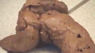 Shitting in doggy style position