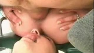 Banging her tight pussy while pooping