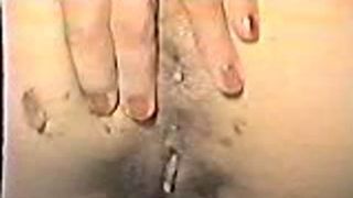 Chick farting with poop