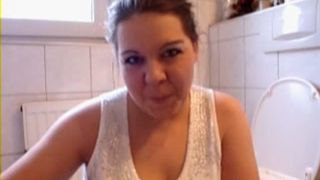 Hot wife shitting in white diapers