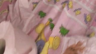 Eating pink toilet paper