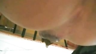 Straight to the bathroom