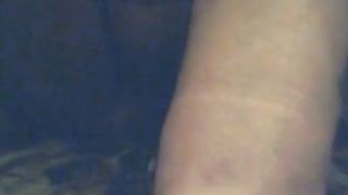 Chubby girl masturbating while pooping