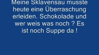 Eating poop in the tub