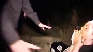 Nun having fun with scat