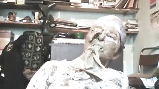 Amateur slut sleeping with poop on her face