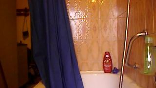 Liquid poop in black latex pantyhose