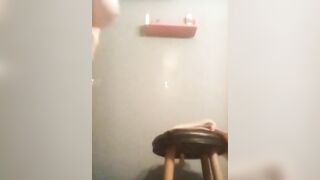 Lovely booty girl poops