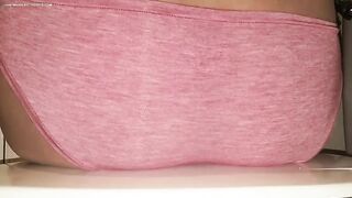 Panty poop teasing