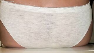 Panty poop teasing