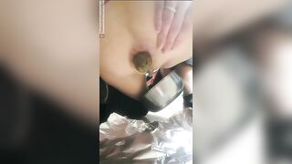 Soft poop from sexy babe