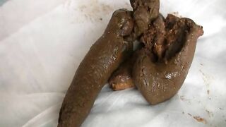 Dirty tight asshole and sexy poop