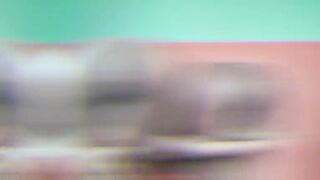 Two cheeky ebony chicks poop teasing