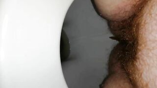 Amateur wife at home pissing and pooping