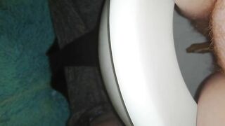 Thick dark turd drop