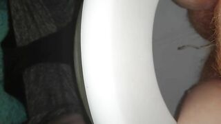 Thick dark turd drop